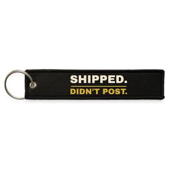 Shipped Didn't Post Quiet Creator Anti Media - Jet Tag Keychain - black - Front