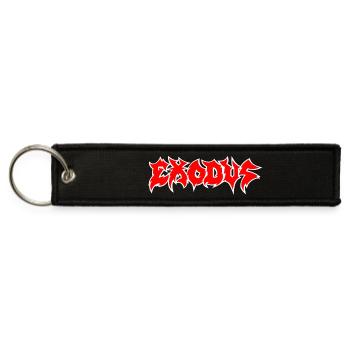 Exodus Graffiti Bold Logo - Jet Tag Keychain - black - Front