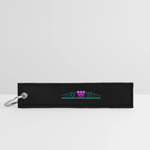 Letter W – Capital Varsity Alphabet Monogram - Jet Tag Keychain
