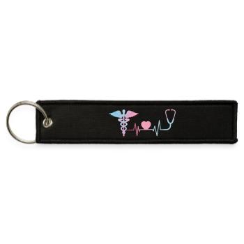 Nurse  - Jet Tag Keychain - black - Front