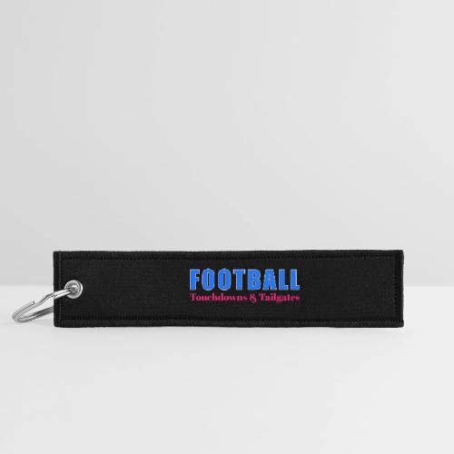 Football Touchdowns & Tailgates Design - Jet Tag Keychain