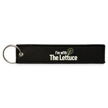 I'm with The Lettuce - Jet Tag Keychain - black - Front