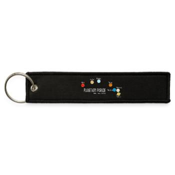 Planetary Parade February 28th 2025 - Jet Tag Keychain - black - Front