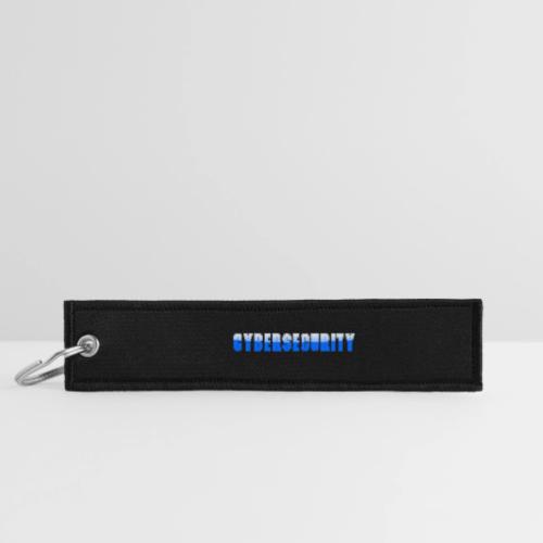 Cybersecurity Word Art Design - Jet Tag Keychain