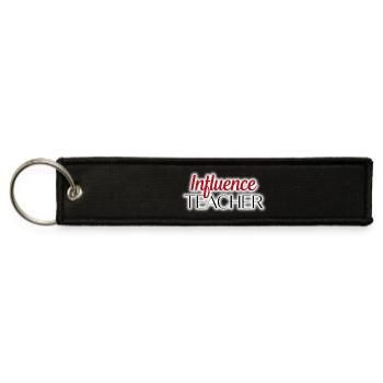 Retro Teacher Mode On School Graphic Classroom - Jet Tag Keychain - black - Front