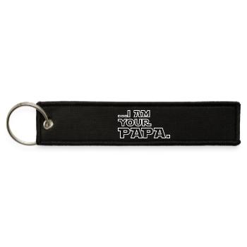 I Am Your Papa - Jet Tag Keychain - black - Front