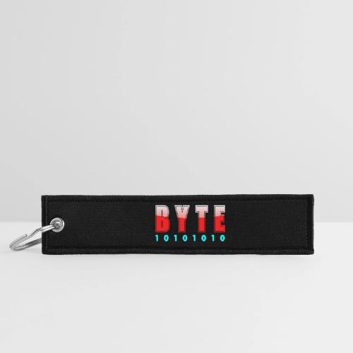 BYTE Binary Code Design - Jet Tag Keychain