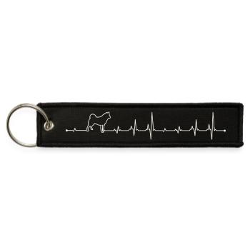 [design not provided] - Jet Tag Keychain - black - Front