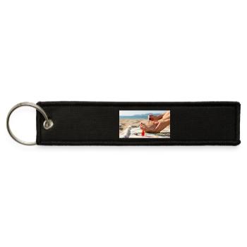 Beach feet - Jet Tag Keychain - black - Front