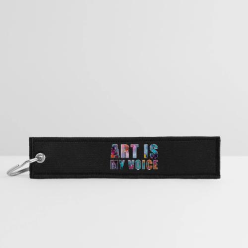 Art Is My Voice - Jet Tag Keychain