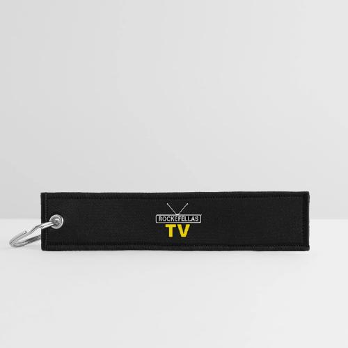 Rockefellas TV Outlined Logo Tee - Jet Tag Keychain