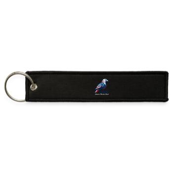 USA Eagle Red White Blue Stripes - Jet Tag Keychain - black - Front