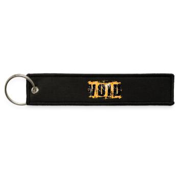 John Grunge Name Typography - Jet Tag Keychain - black - Front