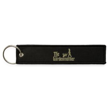 The Gardenmother | Funny Gardening Mom - Jet Tag Keychain - black - Front