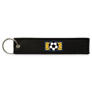 Football Pop Art Logo - Jet Tag Keychain - black - Front