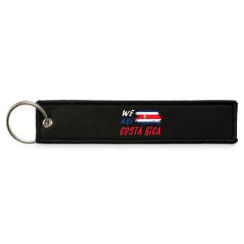 We are Costa Rica - Jet Tag Keychain - black - Front