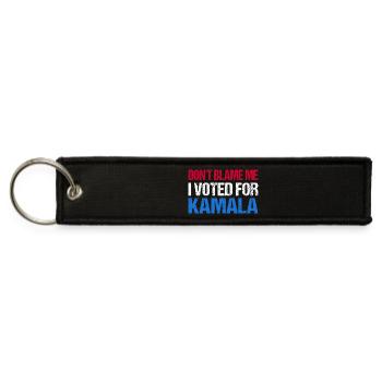 Don't Blame Me I Voted For Kamala I - Jet Tag Keychain - black - Front