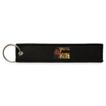 Aunti Make it Make Sense September - Jet Tag Keychain - black - Front