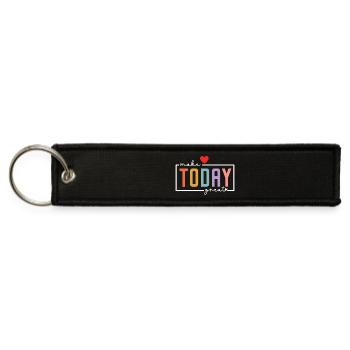 Make Today Great - Jet Tag Keychain - black - Front