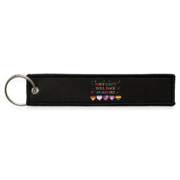 They Can't Roll Back Imago Dei - Jet Tag Keychain - black - Front
