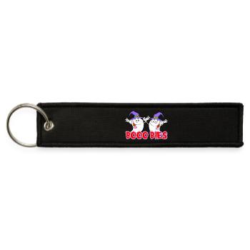 Boogie Ghosts Duo Halloween Booo Bies Tshirt - Jet Tag Keychain - black - Front