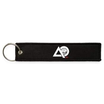 AO STL LOGO White - Jet Tag Keychain - black - Front