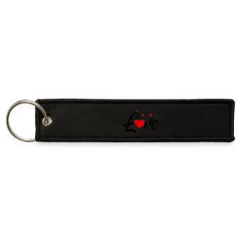 Custom Tees for Every Mood - Jet Tag Keychain - black - Front