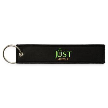 Just Grow It Plant Growth Motivation - Jet Tag Keychain - black - Front