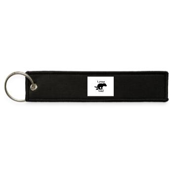 I Pooped Today - Jet Tag Keychain - black - Front