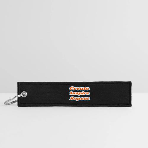 Create, Inspire, Repeat — Artist Life Script - Jet Tag Keychain