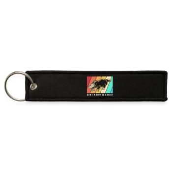 Duck Billed Animal Platypus - Jet Tag Keychain - black - Front