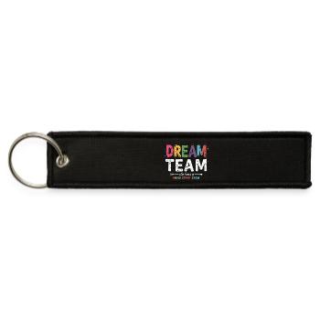 Dream Team aka Head Start Crew Teacher Preschool - Jet Tag Keychain - black - Front