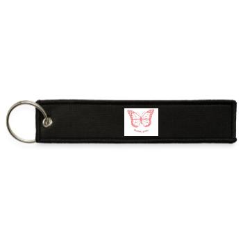 Butterfly_energy_20251108_220213_0000 - Jet Tag Keychain - black - Front