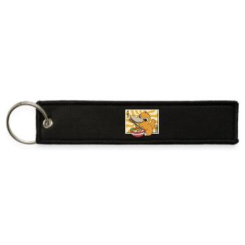 Platypus Lover Duck Ramen - Jet Tag Keychain - black - Front