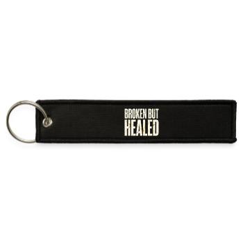 Broken But Healed - Jet Tag Keychain - black - Front