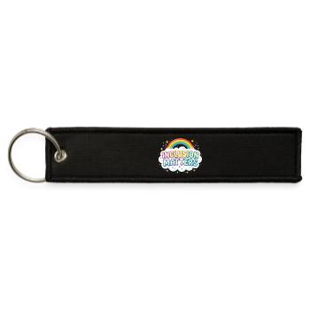 Inclusion Matters Special Education Kindness - Jet Tag Keychain - black - Front
