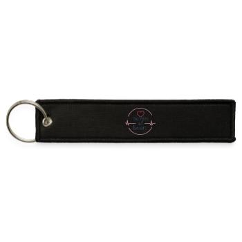 A Work of Heart – Passion for Healthcare - Jet Tag Keychain - black - Front