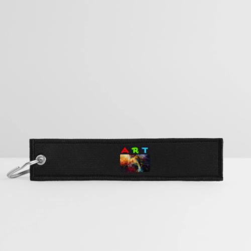 Waves of Art - Jet Tag Keychain