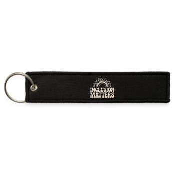  Inclusion Matters Sunflower Art Empowering - Jet Tag Keychain - black - Front
