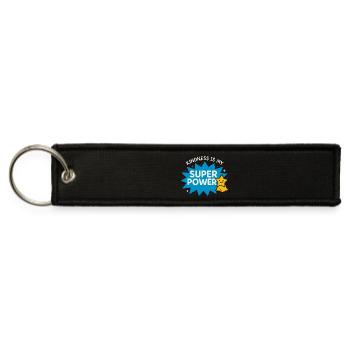 Anti Bullying Kindness Stand Up Speak - Jet Tag Keychain - black - Front