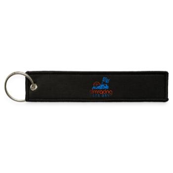 SimRacing Race Day Emblem - Jet Tag Keychain - black - Front