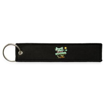 Small Steps Lead to Big Changes - Jet Tag Keychain - black - Front