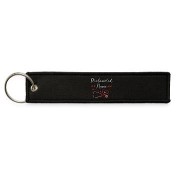 Stethoscope Nursing Black Nurse - Jet Tag Keychain - black - Front