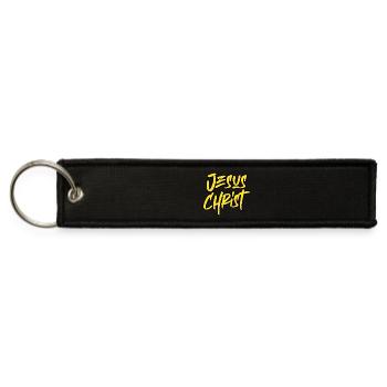 Jesus graffiti - Jet Tag Keychain - black - Front