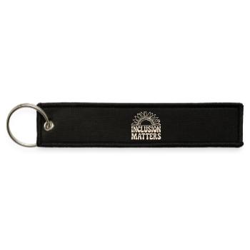  Inclusion Matters Sunflower Design for Awareness - Jet Tag Keychain - black - Front