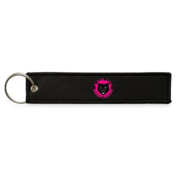 Black Cats Against Fascism - Jet Tag Keychain - black - Front