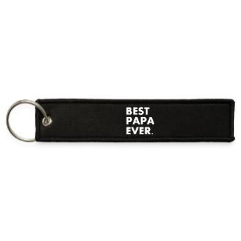 Best Papa - Jet Tag Keychain - black - Front