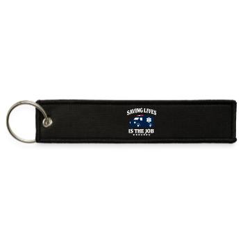 Critical Care Paramedic Advanced EMT ALS Identity - Jet Tag Keychain - black - Front
