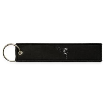 Dandelion Breeze Flight - Jet Tag Keychain - black - Front