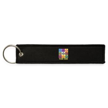 Team Jesus - Jet Tag Keychain - black - Front